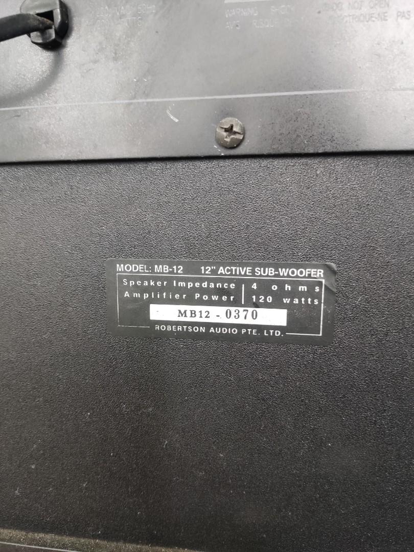 SUBWOOFER 12", Audio, Soundbars, Speakers & Amplifiers on Carousell