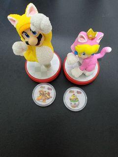 Sanei SUPER MARIO - Super Mario 3D World Cat Mario, Small, 9.5 Inch