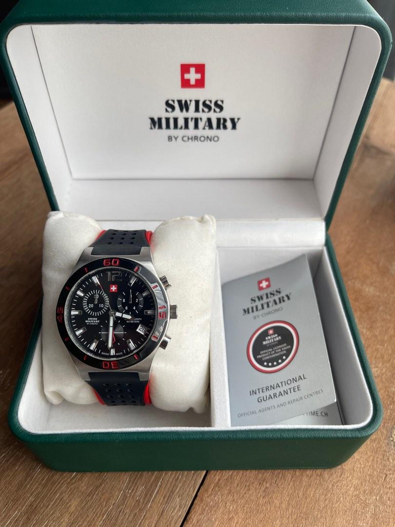 Swiss military discount chronograph watch