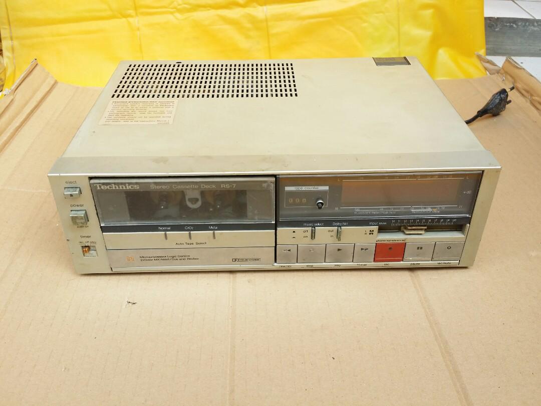 Tape Deck Technics RS 7 Mati Total, Elektronik, Audio di Carousell