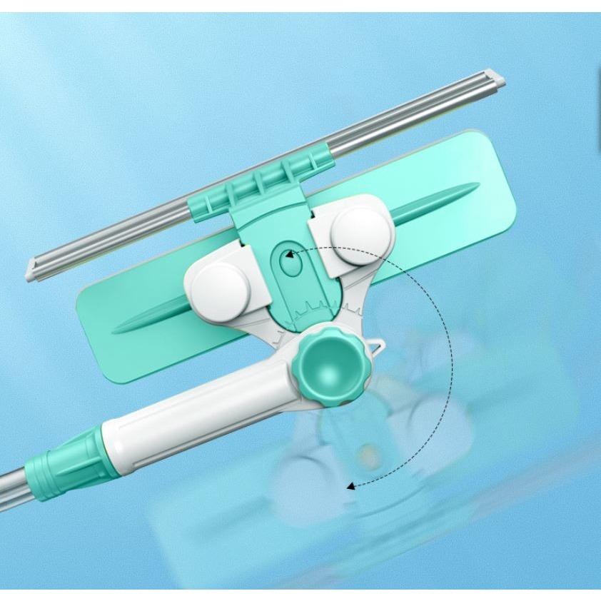 Telescopic Highrise Cleaning Glass Sponge Mop Multi Cleaner Brush