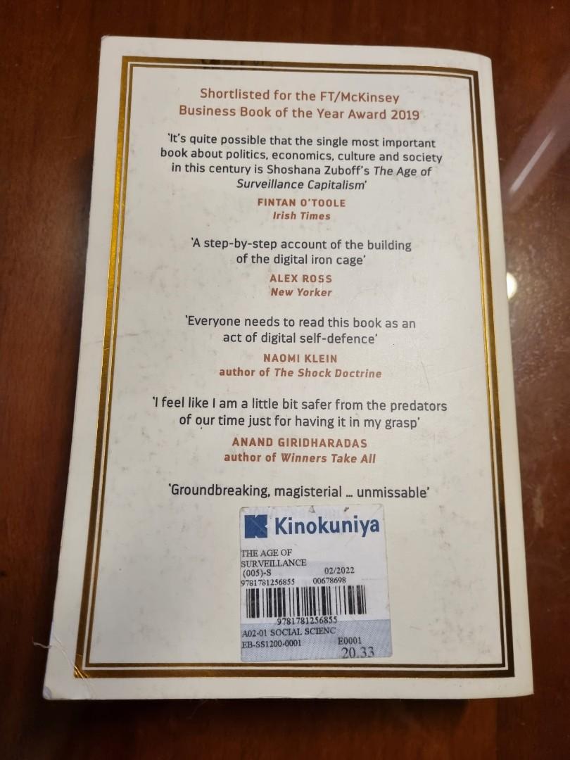 The Age of Surveillance Capitalism (Shoshana Zuboff), Hobbies & Toys