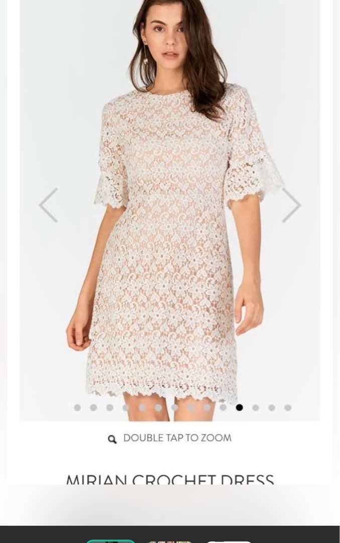 The closet lover office crochet dress mirian , Women's Fashion, Dresses