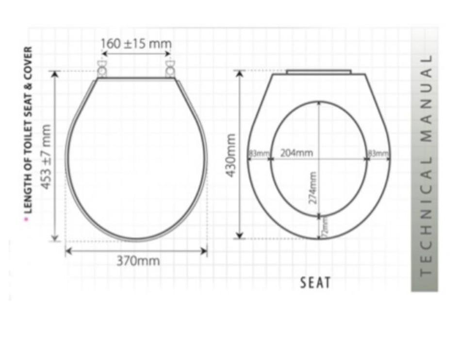 Toilet bowl seat cover, Furniture & Home Living, Bathroom & Kitchen