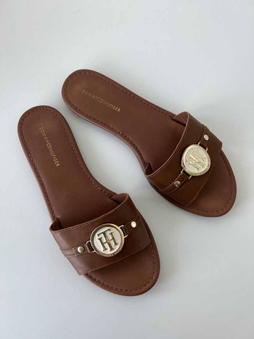 Tommy hilfiger sale brown sandals