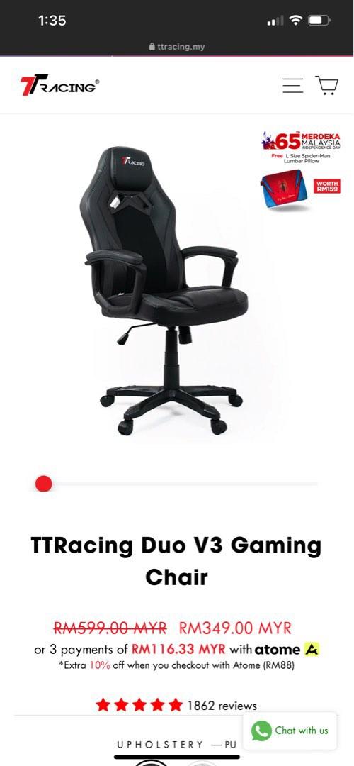 Ttracing duo v3 gaming chair hotsell review