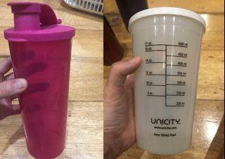 Tupperware and Unicity Water Bottles