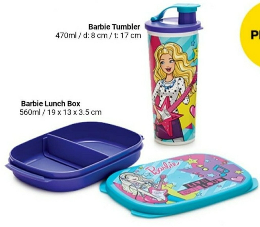 Tupperware lunch box tumble brandnew barbie Furniture Home