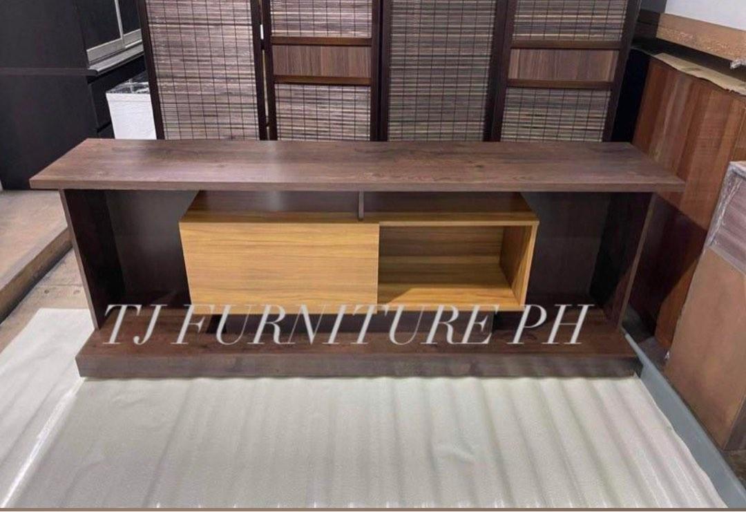Tv Rack up to 65" inches (Category: TV Consoles) located in Quezon City. Submitted by tjfurnitureph (Listing ID 1083841183, Image 2). Description: Tv rack Model: NT1140- 192 Bancada Dimension: L 70" x D 14.9" x H 26.3" inches Material: Solid MDF laminated board Color: Coffee Brandnew Additional delivery charge‼️ Depending on the Location 📍 We Accept Cash on delivery 🚚 Or Payment via Gcash Or BPI 💸 Pm us for more inquiries. .