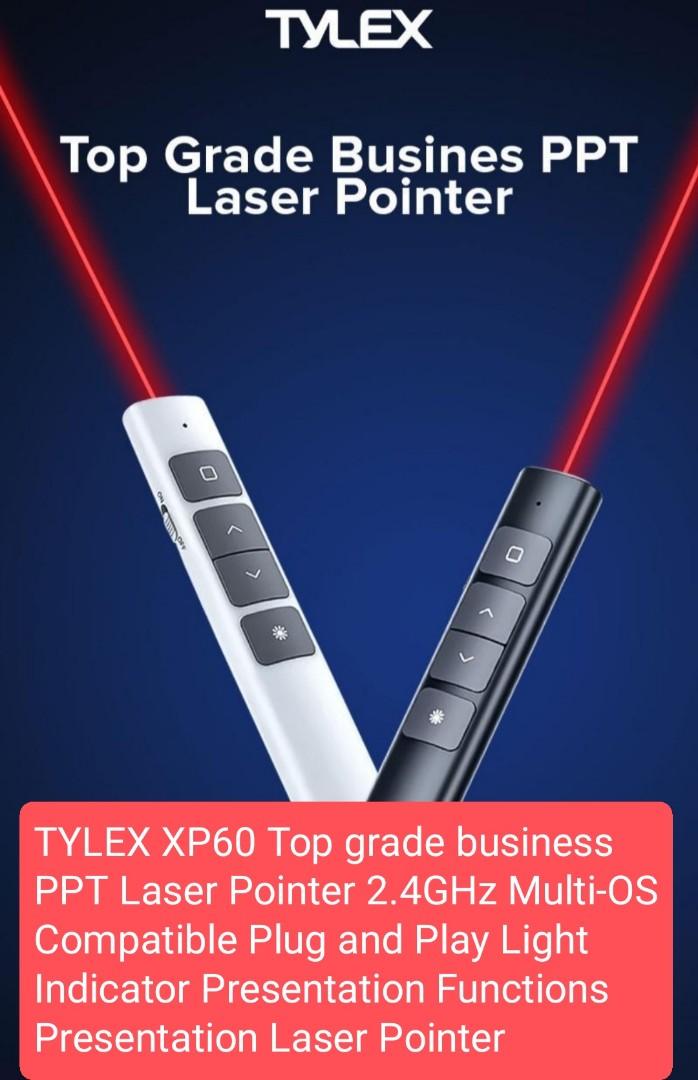 TYLEX XP60 Top grade business PPT Laser Pointer 2.4GHz MultiOS