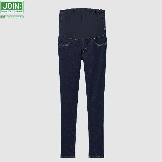 Uniqlo Ultra Stretch Maternity Jeans in Navy, Women's Fashion