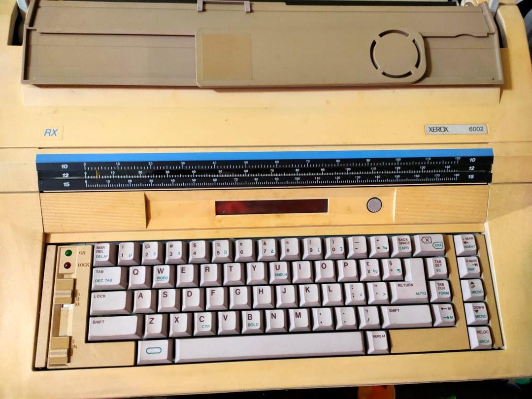 Vintage electric typewriter Xerox 6002 with memory function from the