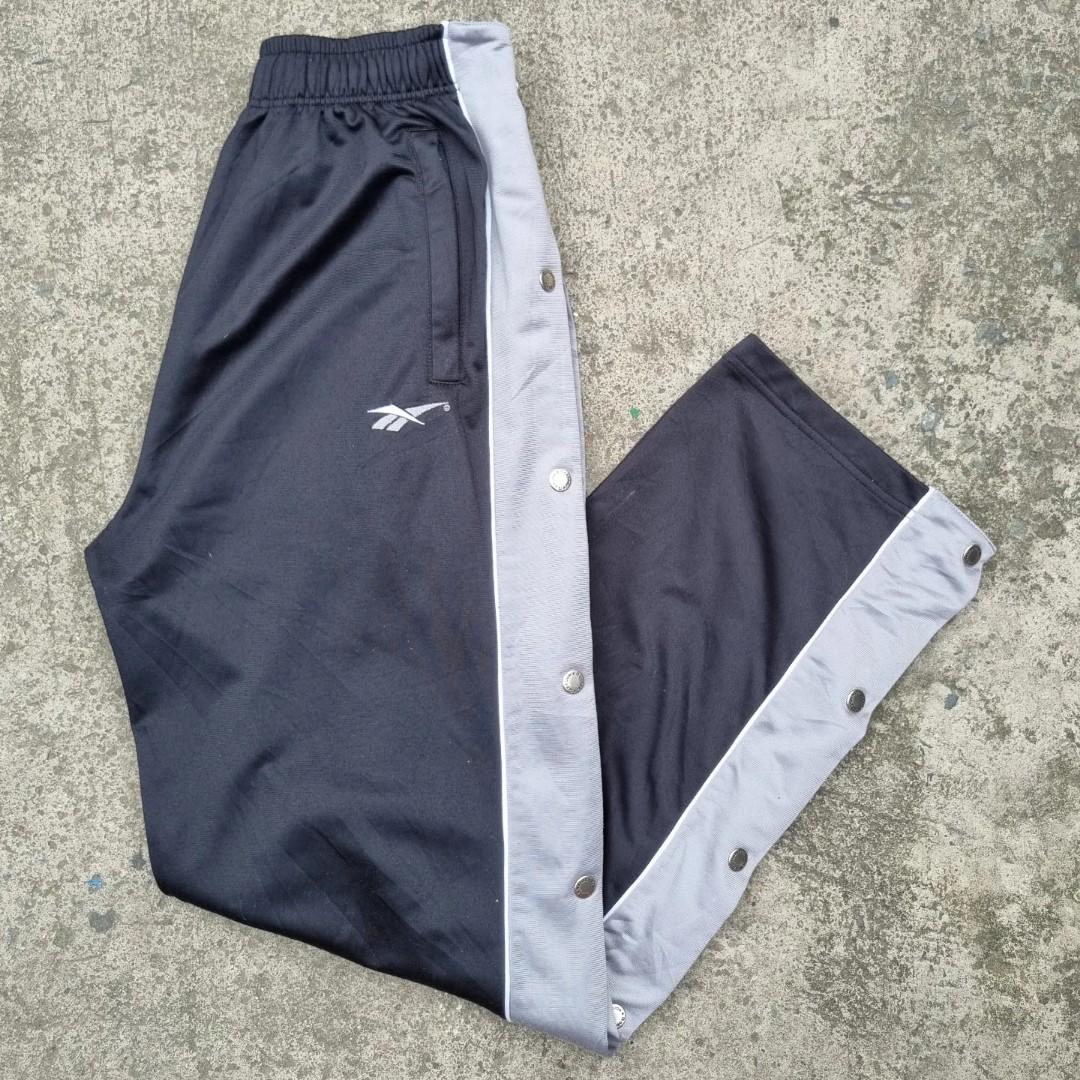 Vintage Reebok Tear Away Trackpants Men s Fashion Bottoms