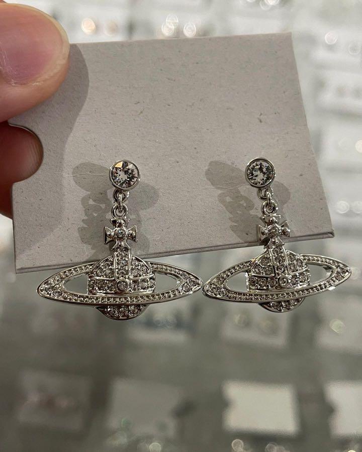 Vivienne Westwood MINI BAS RELIEF DROP EARRINGS 耳環, 女裝, 飾物及 