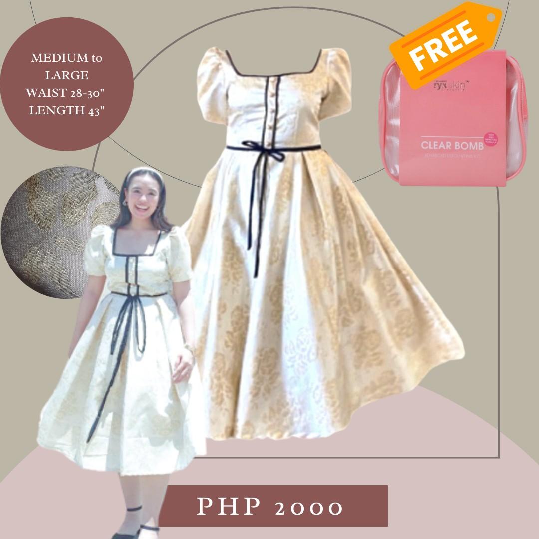 Gold church dresses discount