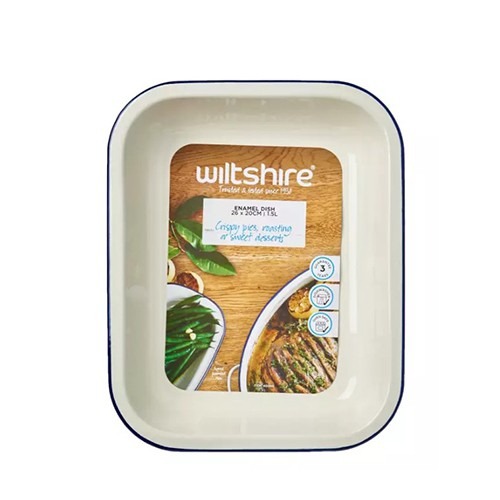 WILTSHIRE MEDIUM ENAMEL BAKING DISH 1.5L, Furniture & Home Living