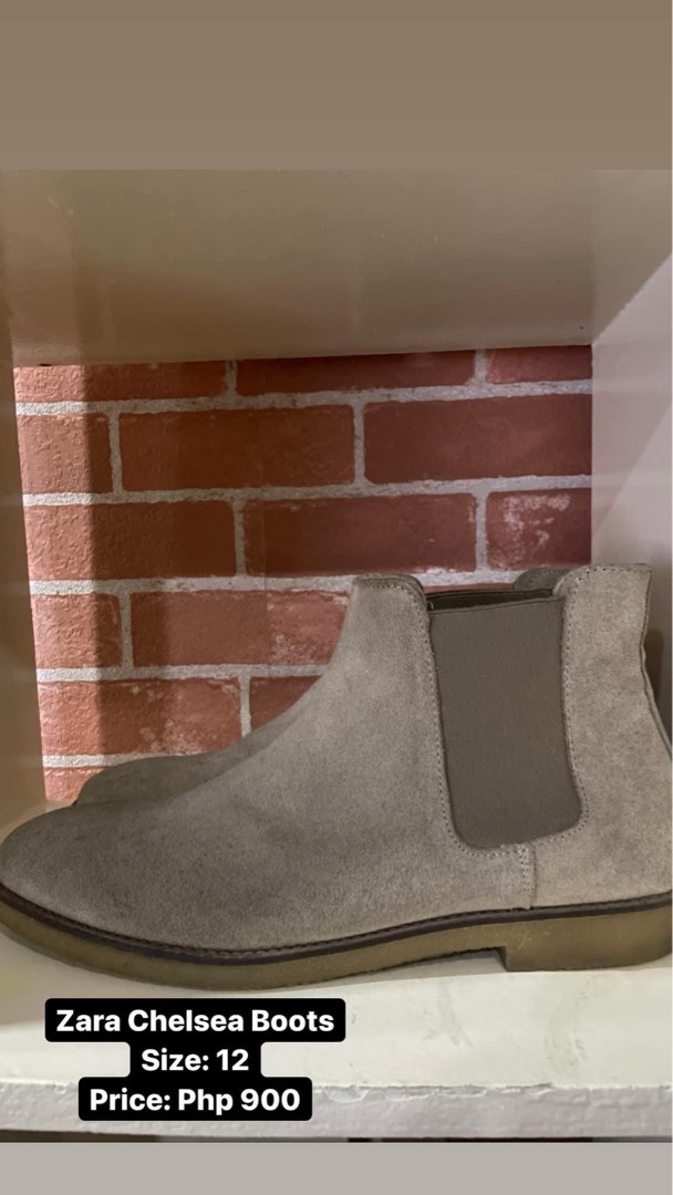 zara suede chelsea boots