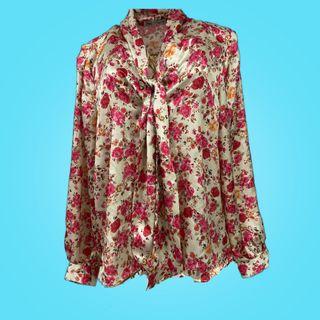Zara floral blouse