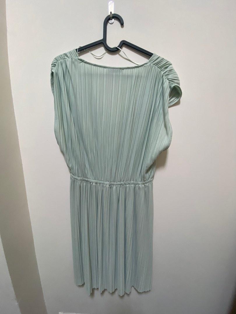 Zara Sage Green Dress, Women's Fashion, Dresses & Sets, Dresses on