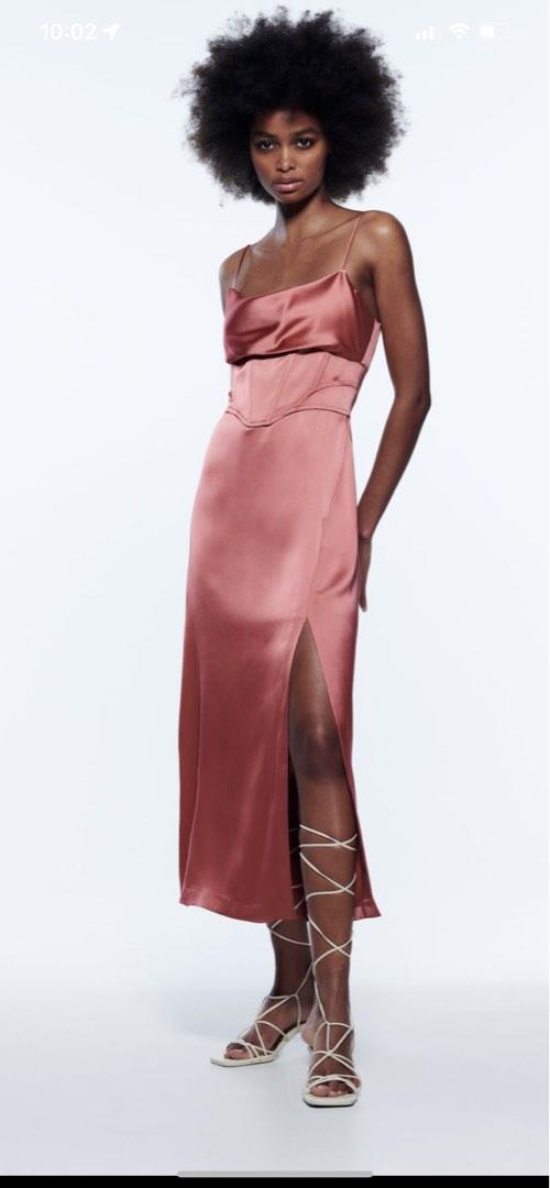 Zara slit deals dress