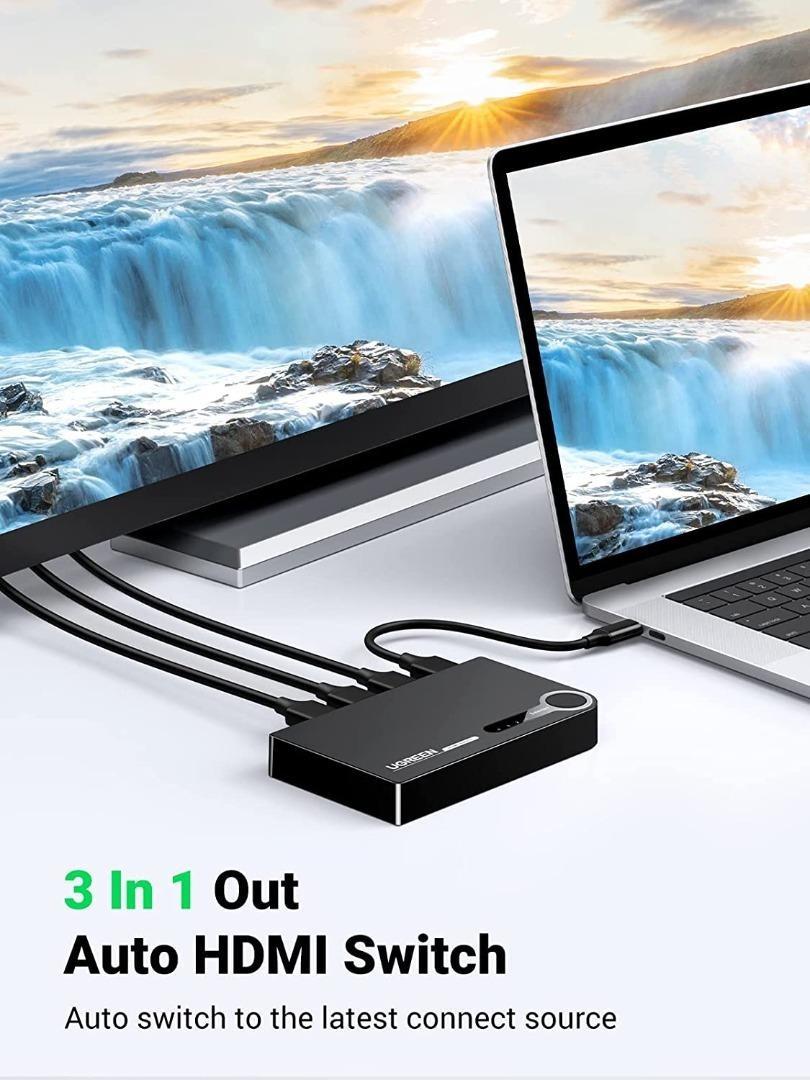 [1551] UGREEN HDMI Switch 4K 3 Port HDMI Switcher Splitter Hub 4K Full