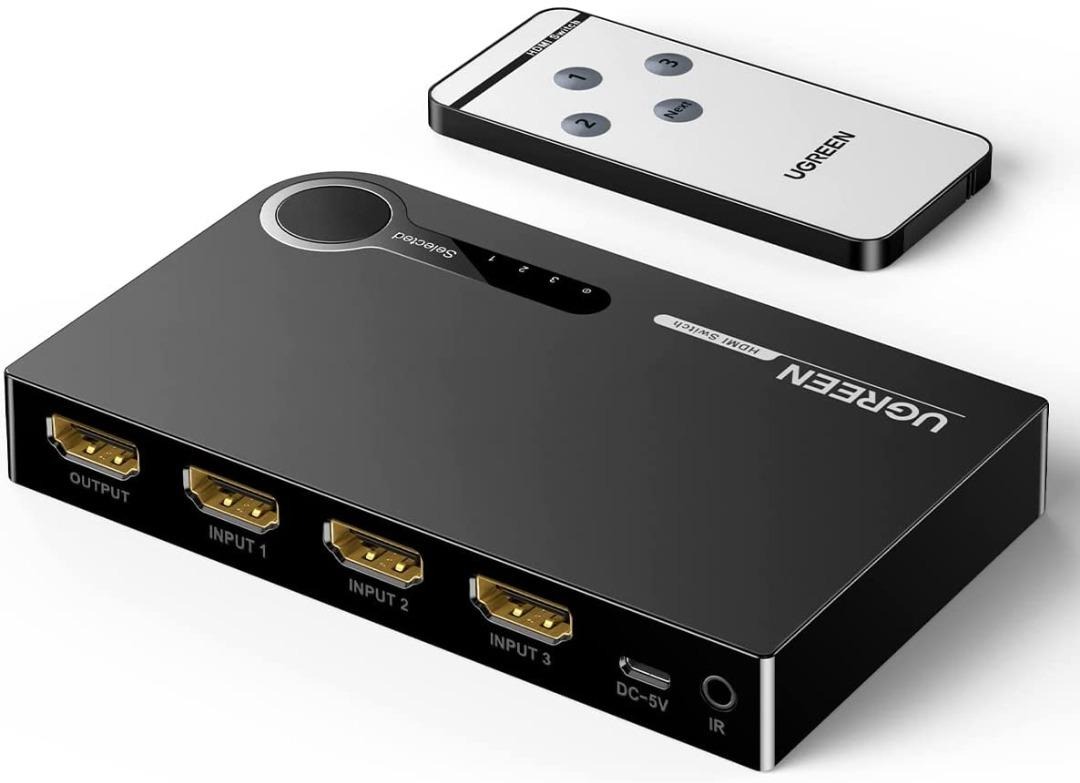 [1551] UGREEN HDMI Switch 4K 3 Port HDMI Switcher Splitter Hub 4K Full