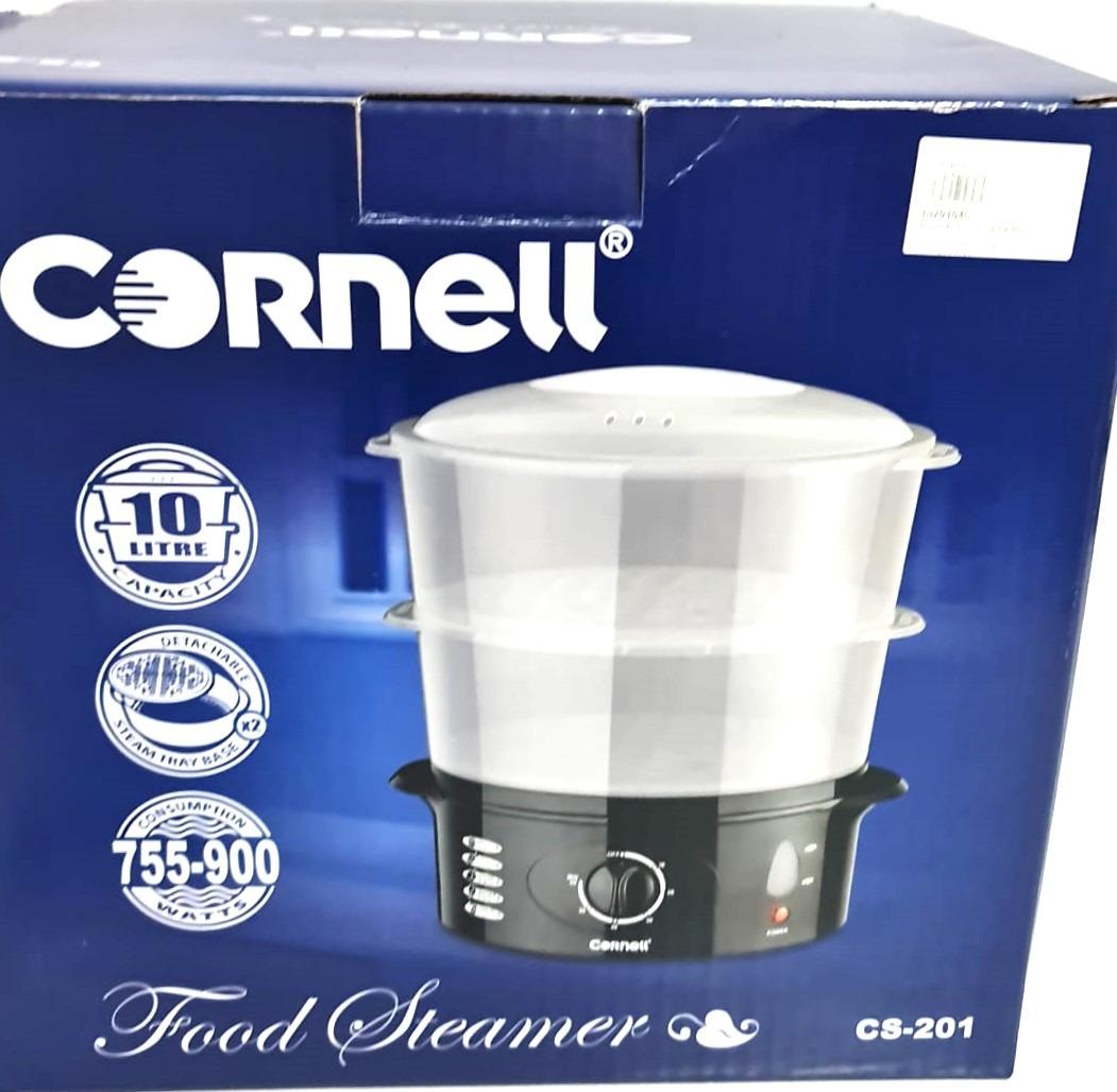 2 Tier Daily Food Steamer Cornell CS201 10L Capacity,Black/Grey