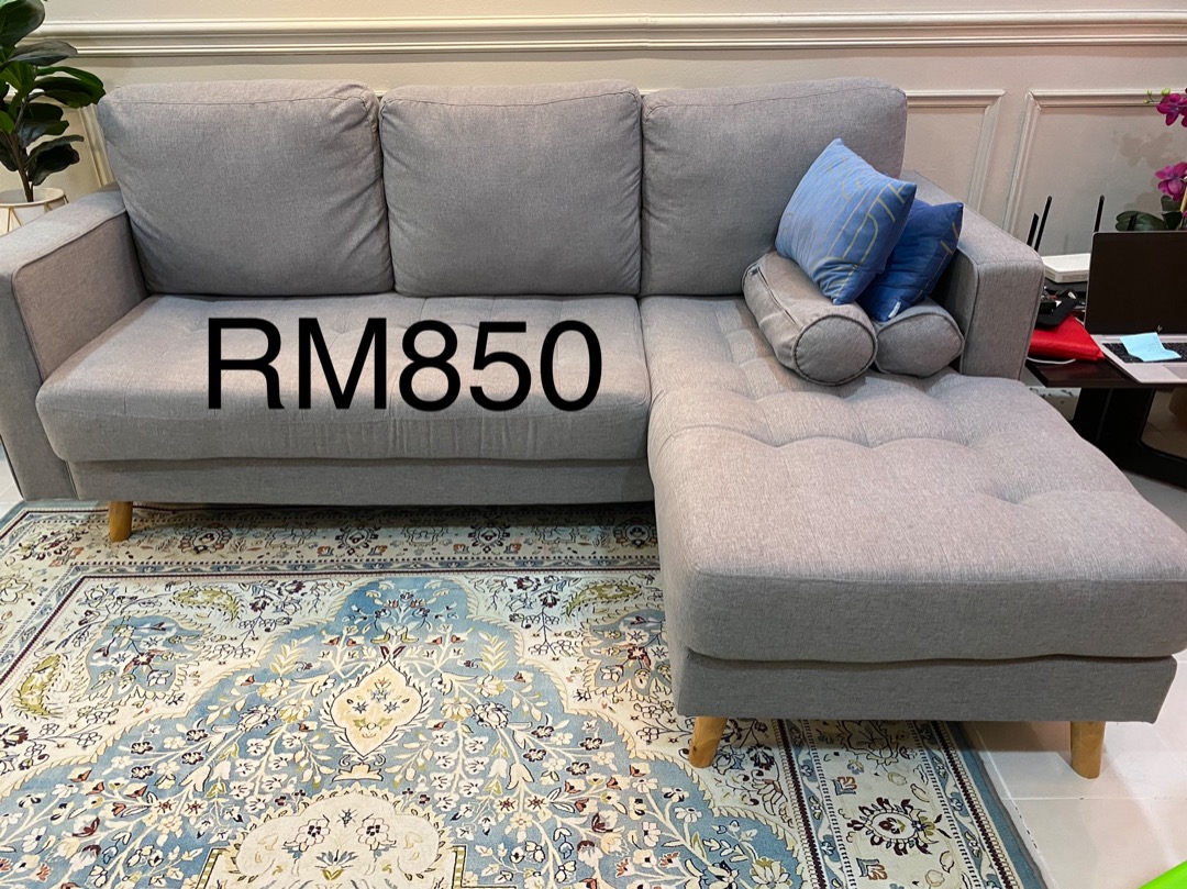 3 seater L shape sofa to letgo, Furniture & Home Living, Furniture