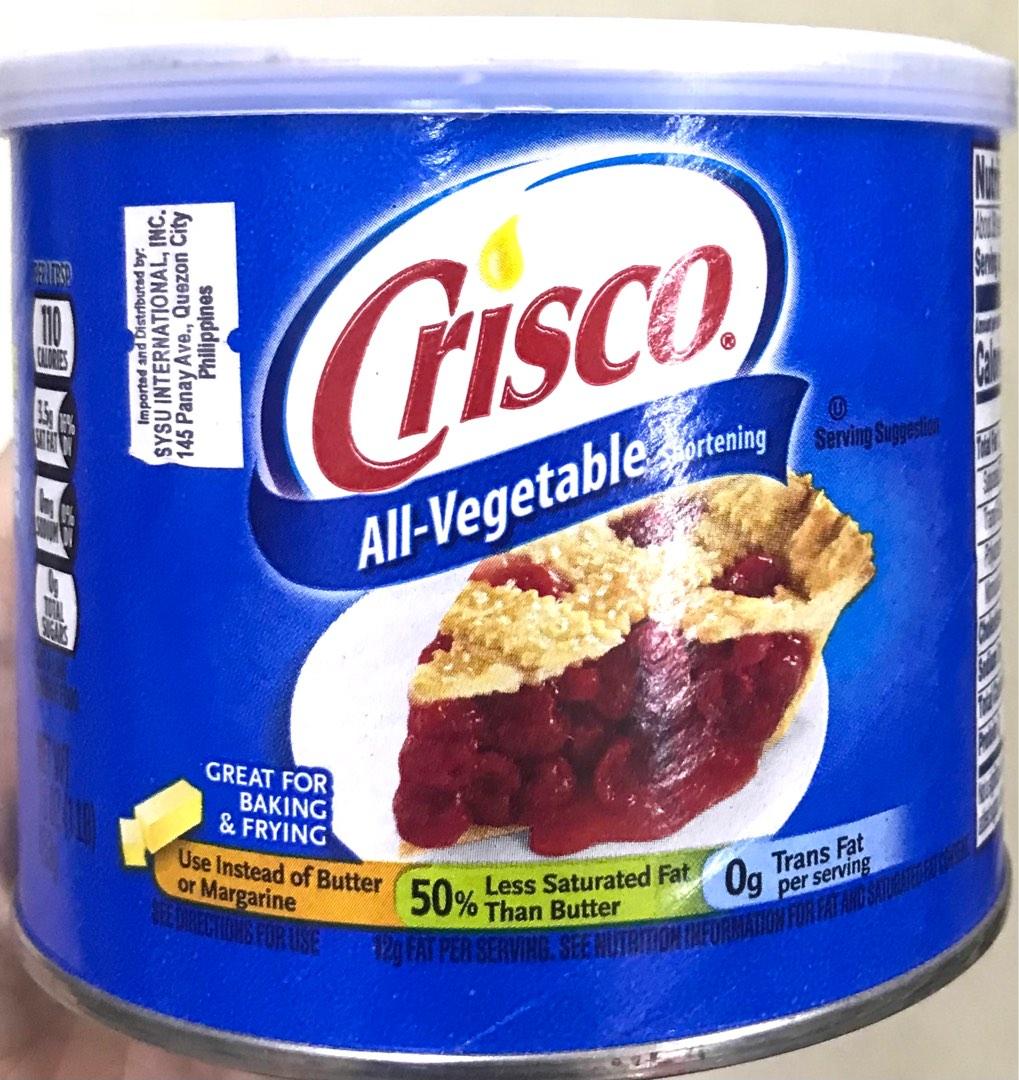 453g Crisco All Vegetable Shortening 1lb Use Instead of Butter or
