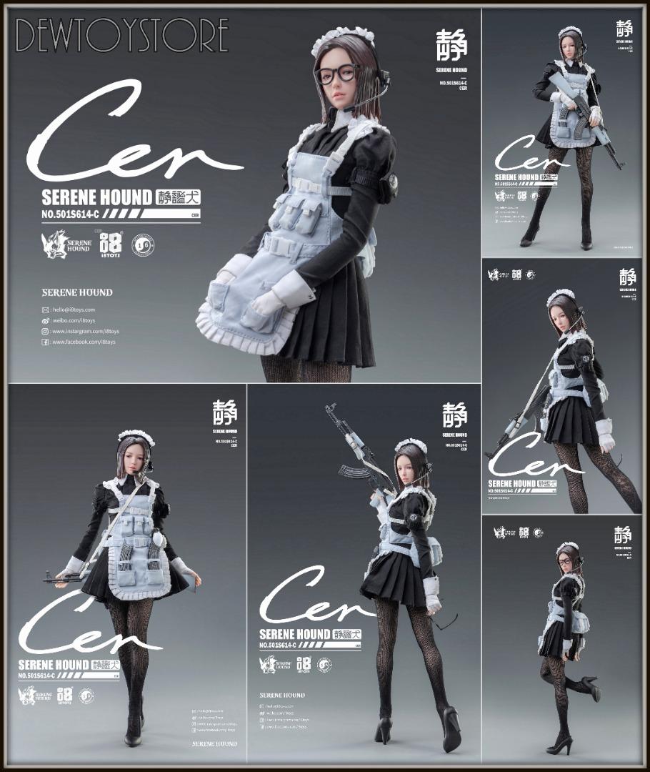 I8 Toys 501S614-B 1/6 Serene Hound Be Cerberus Maid Team 12 Action Figure  Toy