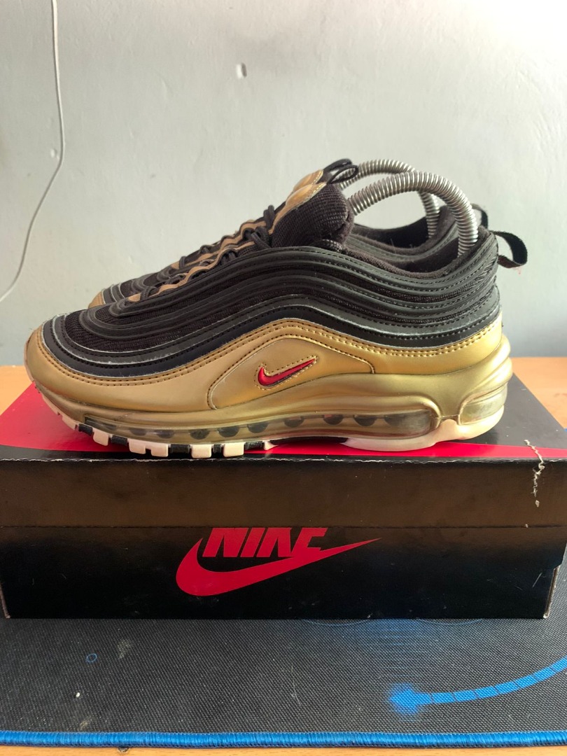 Airmax 97 Black Gold, Fesyen Pria 