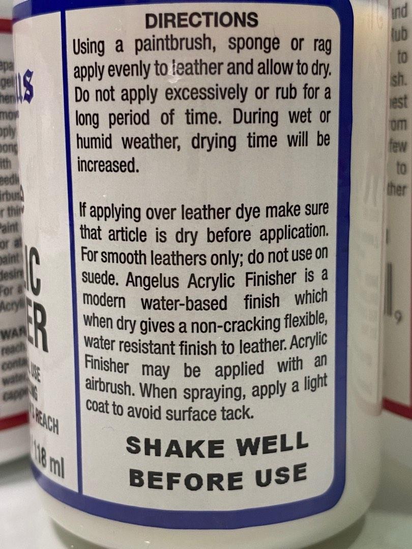 Angelus Matte Acrylic Finisher (20ml), Hobbies & Toys, Stationery & Craft,  Craft Supplies & Tools on Carousell