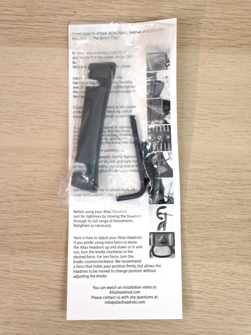 Atlas Head Support for Aeron Chair(Remastered/New) Carbon, 傢俬＆家居, 傢俬