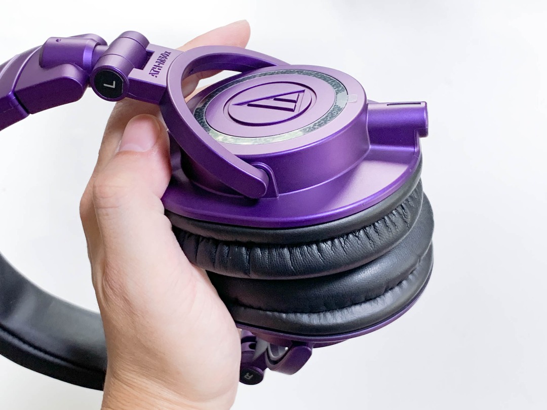 Audio-Technica ATH-M50x 限量PB紫紫色紫黑色耳罩式監聽耳機 Audio-Technica ATH-M50x 限量PB紫紫色紫黑色耳罩式監聽耳機