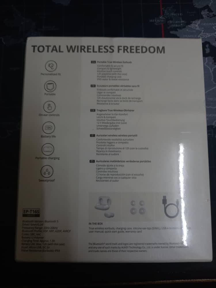 AUKEY EP T16S TWS Bluetooth 5.0 True Wireless Earbuds white