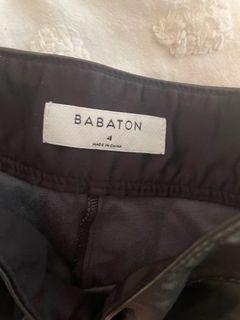 Babaton leather straight leg