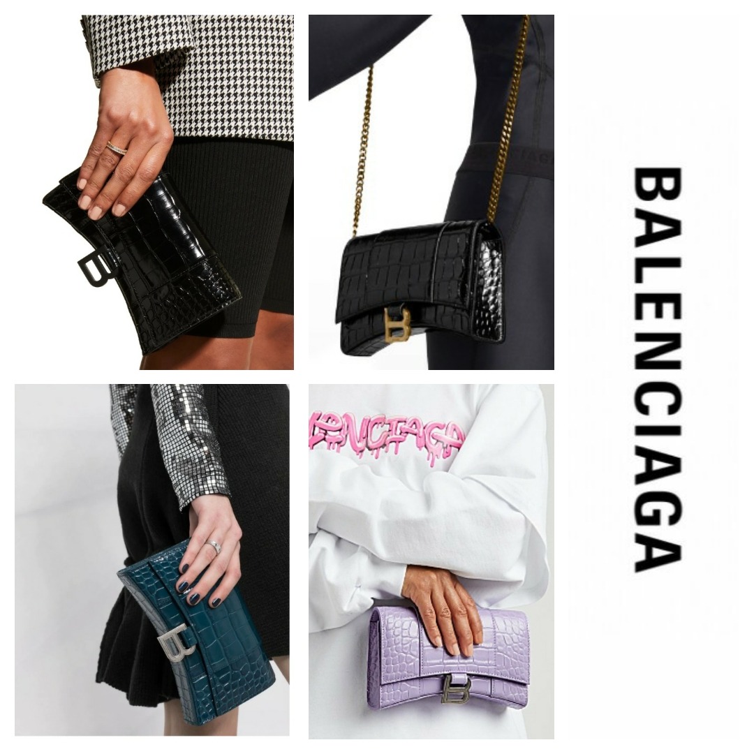 Balenciaga hourglass discount wallet on chain