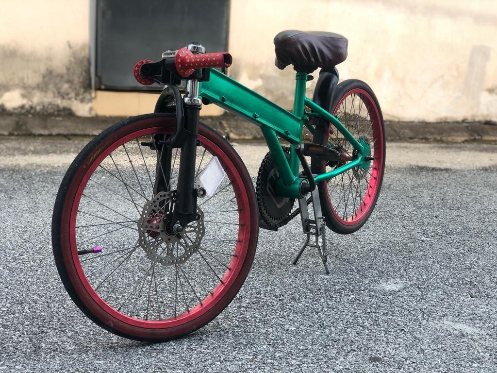 Basikal Lajak fork lowered, Sports Equipment, Bicycles & Parts