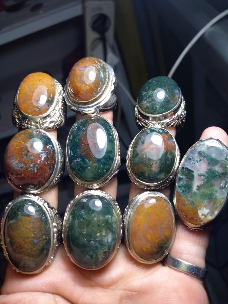 Beautiful Top Grade Agate Aqeeq Batu Akik Rings Men s Fashion