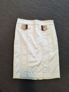 Bebe white skirt