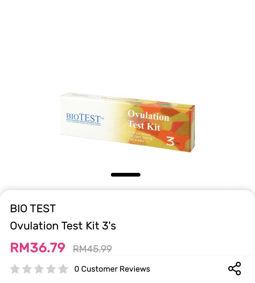 BioTest Ovulation Test Kit 3s, Babies & Kids, Maternity Care on Carousell