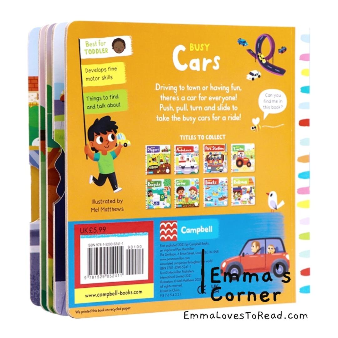 Campbell Busy Book: Busy Cars Interactive Board Book, Hobbies & Toys
