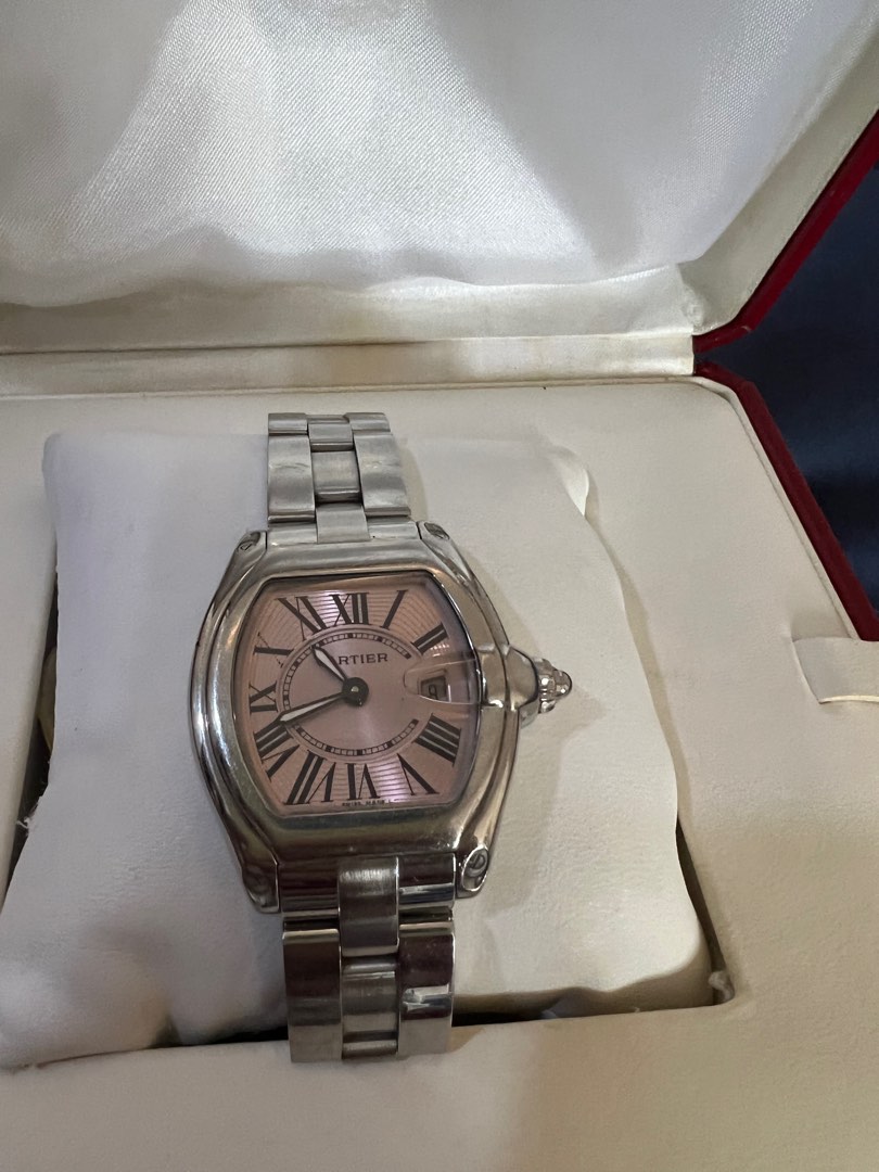 Cartier pink 2675, Luxury, Watches on Carousell