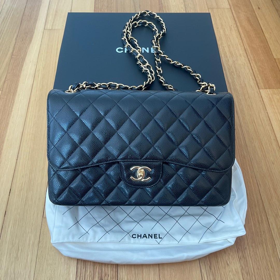 Chanel Classic Flap Caviar Jumbo Large Unused