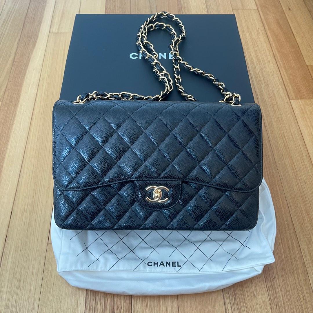 Chanel Classic Flap Caviar Jumbo/Large (Unused)