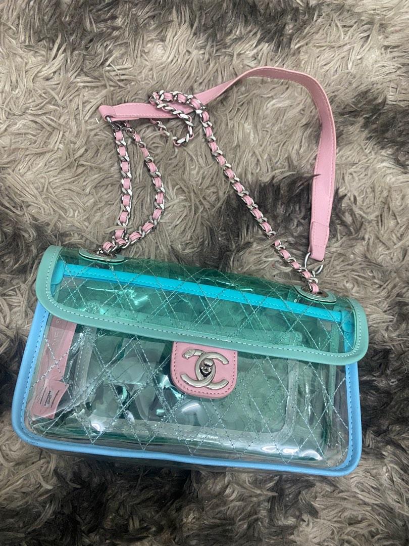 Chanel transparent flap bag top
