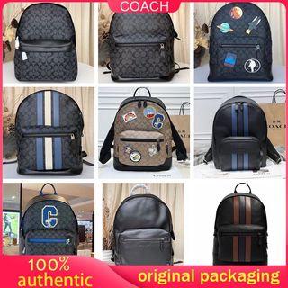 Coach authentic leather backpack unisex