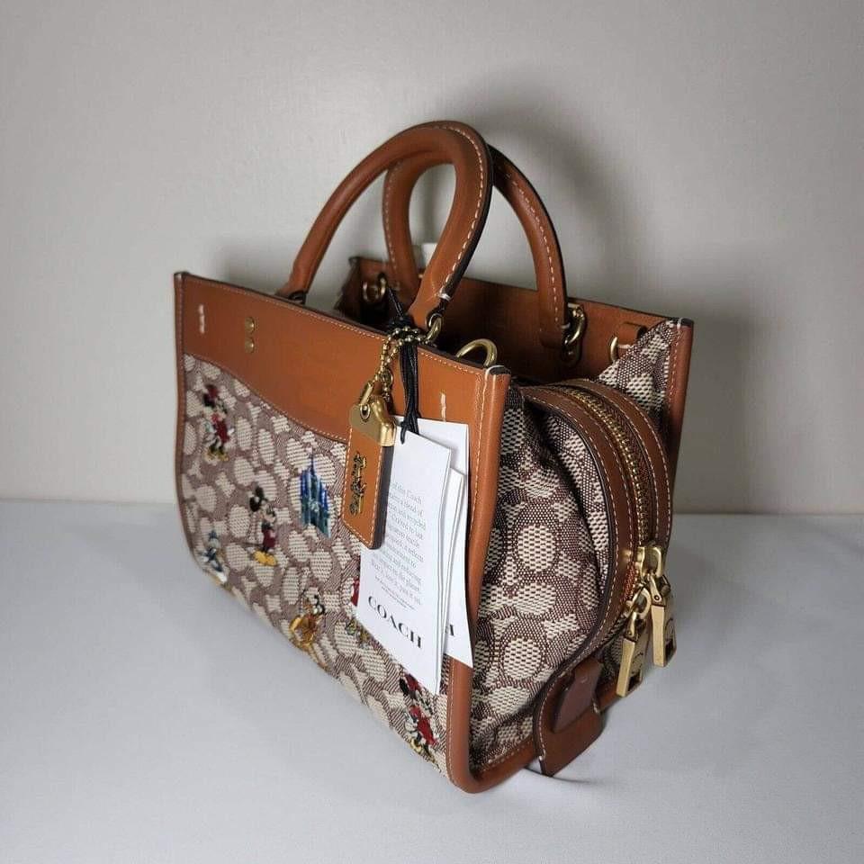 Coach X Disney Rowan Medium Red Minnie Mouse Satchel