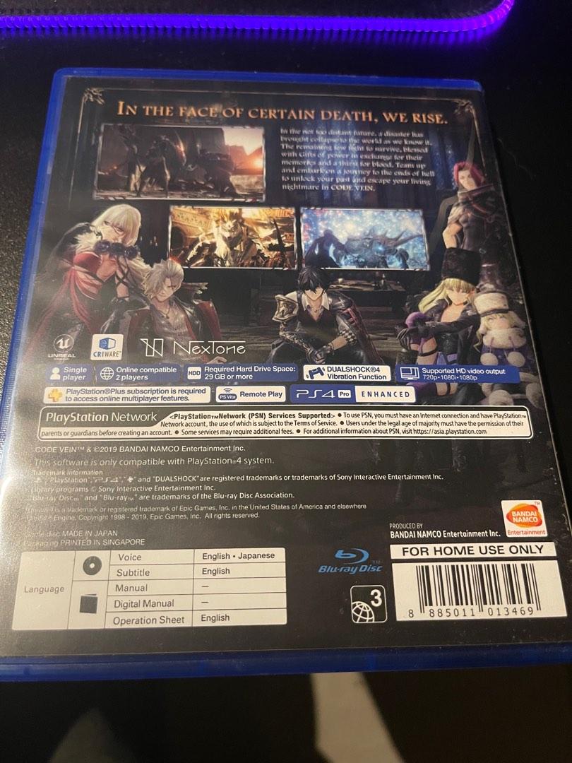 Code Vein (Category: PlayStation) located in Singapore. Submitted by harakyun (Listing ID 1181703642, Image 2). Description: R3.