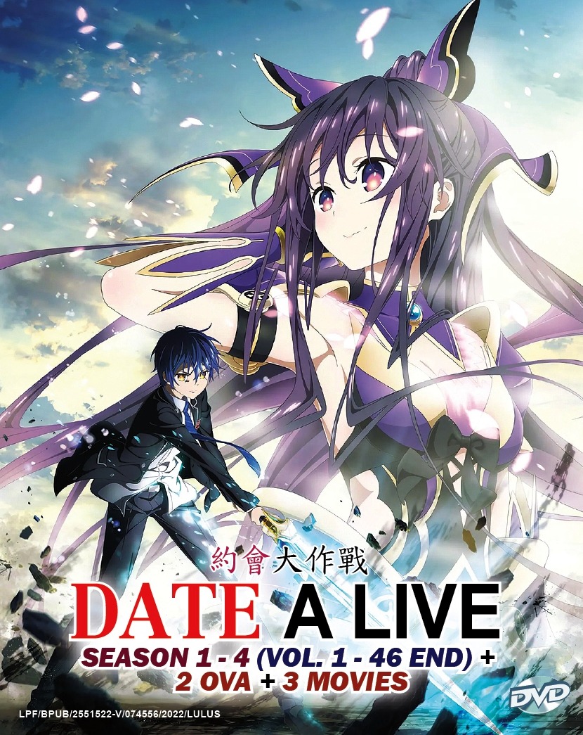 Date A Live Season 1-4 + 2 OVAs + 3 Movies Japanese Anime DVD